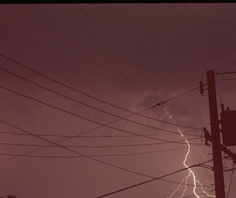 Nice picture of lightning taken by my dad